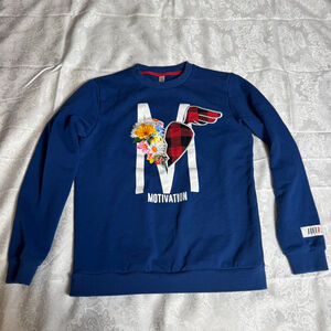 Men’s Fifth LOOP Blue Motivation Graphic Sweatshirt M